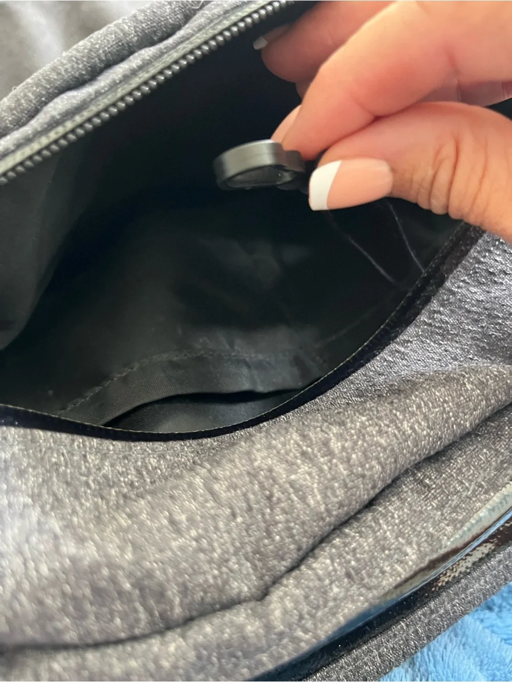 Lululemon Core Backpack Heathered Black Gray Black Large Athletic Travel Bag